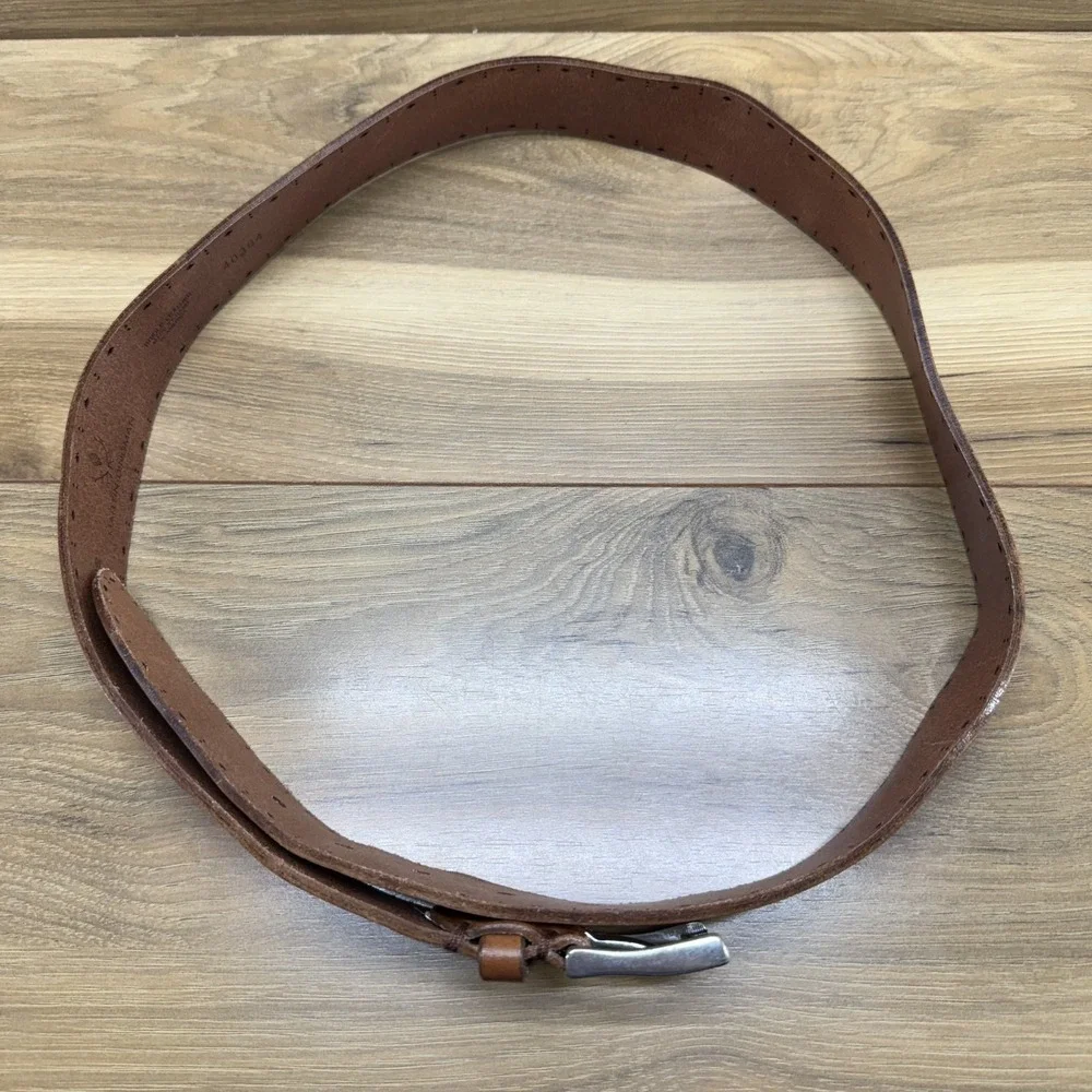 Martin Dingman Mens Belt Size 38/95 Bridle Leather Handmade In The USA Casual